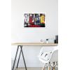 imageTrends International Hasbro Transformers  Classic Wall Poster 22375quot x 34quot Premium Poster ampamp Mount BundleWhite Framed Version