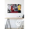 imageTrends International Hasbro Transformers  Classic Wall Poster 22375quot x 34quot Premium Poster ampamp Mount BundleWhite Framed Version