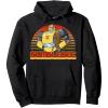 imageTransformers Bumblebee Retro Stripes Vintage Portrait Pullover HoodieBlack