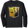 imageTransformers EarthSpark Bumblebee Logo Fill Long Sleeve TShirtBlack