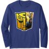 imageTransformers EarthSpark Bumblebee Logo Fill Long Sleeve TShirtNavy Blue