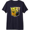 imageTransformers EarthSpark Bumblebee Logo Fill Premium TShirtNavy Blue