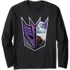 imageTransformers EarthSpark Megatron Logo Fill Long Sleeve TShirtBlack