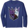 imageTransformers EarthSpark Megatron Logo Fill Long Sleeve TShirtNavy Blue