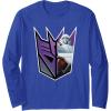 imageTransformers EarthSpark Megatron Logo Fill Long Sleeve TShirtRoyal Blue