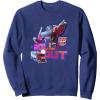 imageTransformers EarthSpark Optimus Prime Leader Pose SweatshirtNavy Blue