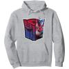 imageTransformers EarthSpark Optimus Prime Logo Fill Pullover HoodieHeather Grey