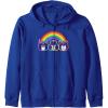 imageTransformers Pride Rainbow Faces Zip HoodieRoyal Blue