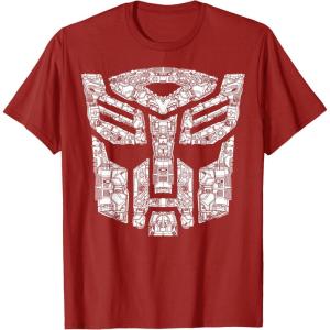 imageTransformers Autobots Iconic Black TShirt  Classic Fit Short SleeveCranberry Red