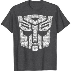 imageTransformers Autobots Iconic Black TShirt  Classic Fit Short SleeveDark Heather Grey