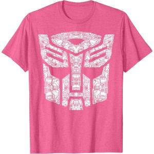imageTransformers Autobots Iconic Black TShirt  Classic Fit Short SleevePink Heather