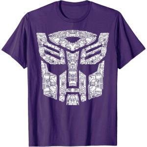 imageTransformers Autobots Iconic Black TShirt  Classic Fit Short SleevePurple