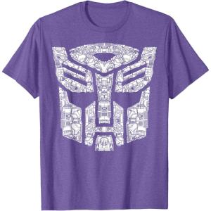 imageTransformers Autobots Iconic Black TShirt  Classic Fit Short SleevePurple Heather