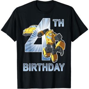 imageTransformers Bumblebee 4th Birthday TShirtBlack