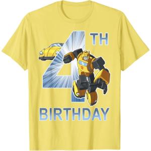 imageTransformers Bumblebee 4th Birthday TShirtLemon Yellow