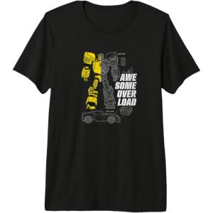 imageTransformers Bumblebee Awesome Overload Split Premium TShirtBlack