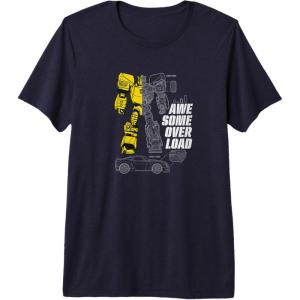 imageTransformers Bumblebee Awesome Overload Split Premium TShirtNavy Blue