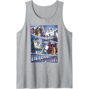 imageTransformers Decepticons Cut Up Panels Tank TopHeather Grey