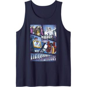 imageTransformers Decepticons Cut Up Panels Tank TopNavy Blue