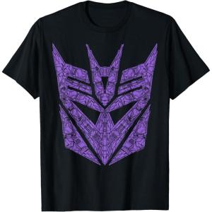 imageTransformers Decepticons Purple Icon Filled Logo TShirtBlack