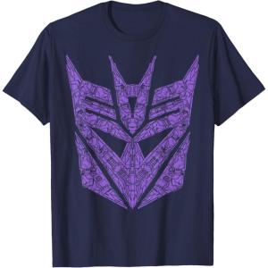 imageTransformers Decepticons Purple Icon Filled Logo TShirtNavy Blue
