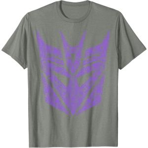 imageTransformers Decepticons Purple Icon Filled Logo TShirtOlive Heather