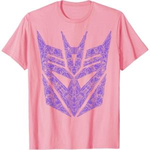 imageTransformers Decepticons Purple Icon Filled Logo TShirtPink
