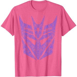imageTransformers Decepticons Purple Icon Filled Logo TShirtPink Heather