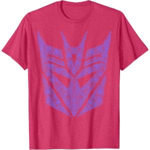 imageTransformers Decepticons Purple Icon Filled Logo TShirtRed Heather