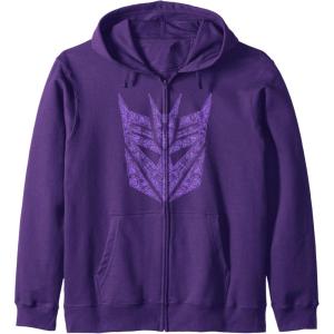 imageTransformers Decepticons Purple Icon Filled Logo Zip HoodiePurple