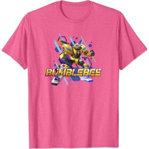 imageTransformers EarthSpark Bumblebee Hero Pose TShirtPink Heather