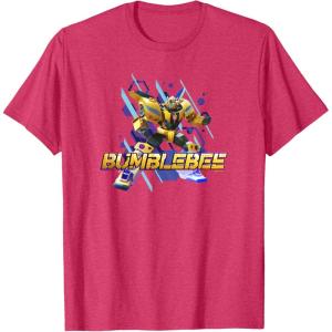 imageTransformers EarthSpark Bumblebee Hero Pose TShirtRed Heather