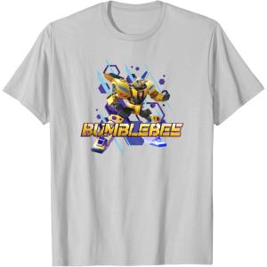 imageTransformers EarthSpark Bumblebee Hero Pose TShirtSilver Grey