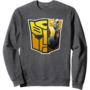 imageTransformers EarthSpark Bumblebee Logo Fill SweatshirtDark Heather Grey