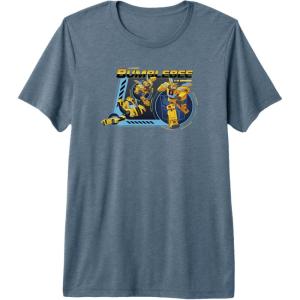 imageTransformers EarthSpark Bumblebee Transforming Premium Triblend TShirtSlate Grey