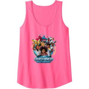 imageTransformers EarthSpark Heroes Group Shot Poster Tank TopNeon Pink