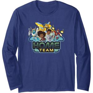 imageTransformers EarthSpark Heroes Home Team Long Sleeve TShirtNavy Blue