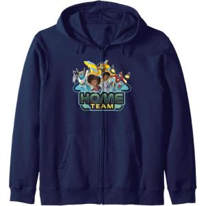 imageTransformers EarthSpark Heroes Home Team Zip HoodieNavy Blue