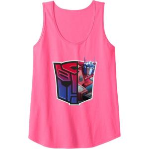 imageTransformers EarthSpark Optimus Prime Logo Fill Tank TopNeon Pink