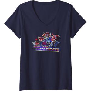 imageTransformers EarthSpark Optimus Prime More Than VNeck TShirtNavy Blue