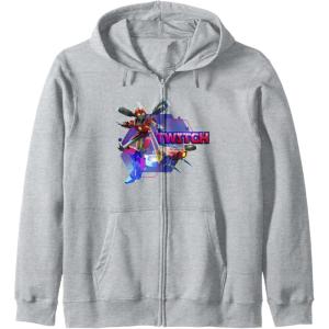 imageTransformers EarthSpark Twitch Character Badge Zip HoodieHeather Grey