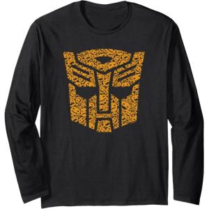 imageTransformers Halloween Autobot Pumpkin Fill Mask Long Sleeve TShirtBlack