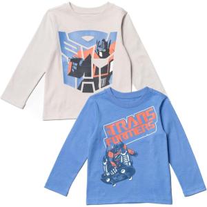 imageTransformers Optimus Prime Bumblebee 2 Pack TShirts Toddler to Big KidOptimus Prime  Blue  Gray