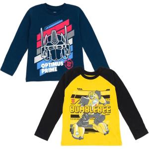 imageTransformers Optimus Prime Bumblebee 2 Pack TShirts Toddler to Big KidOptimus Prime  Bumble Bee
