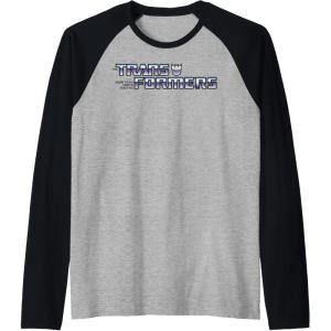imageTransformers Purple Gradient Logo Raglan Baseball TeeBlackAthletic Heather