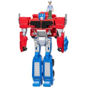 imageTransformers Toys EarthSpark Spin Changer Optimus Prime 8Inch Action Figure with Robby Malto 2Inch Figure Robot Toys for Ages 6 and UpModern