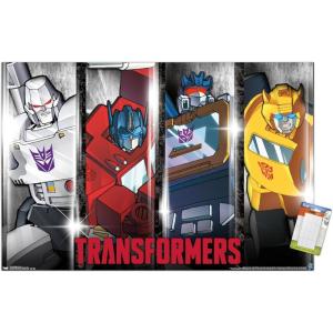 imageTrends International Hasbro Transformers  Classic Wall Poster 22375quot x 34quot Premium Poster ampamp Mount BundlePremium Poster  Mount Bundle