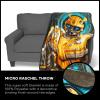 imageNorthwest Transformers Micro Raschel Throw Blanket Ultra Soft Throw 46 x 60 Inches Be Alert46 x 60
