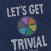 imagePopfunk Official Game Night Adult Unisex Classic RingSpun TShirt CollectionThe Lets Get Trivial  Navy Blue