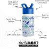imageSimple Modern Kids Summit Water Bottle with Straw Lid  Transformers 14oz Stainless Steel Cup Insualted Tumbler for Toddlers Boys School  Transformer Bumble BeeDinosaur Roar